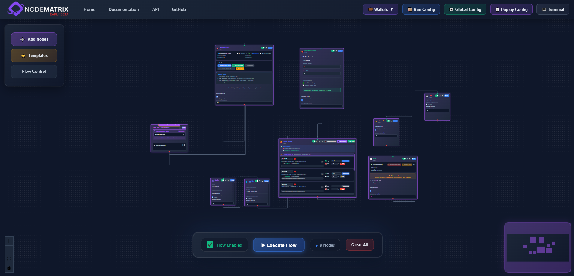 NodeMatrix Dashboard